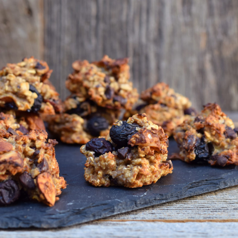 Karola's Kitchen - Haverrotsjes met banaan en blauwe bessen