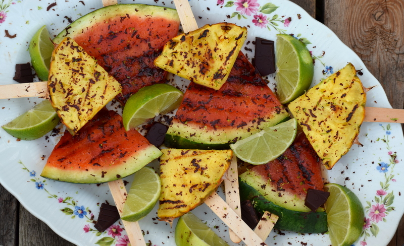 Karola's Kitchen - gegrilde fruitlollies