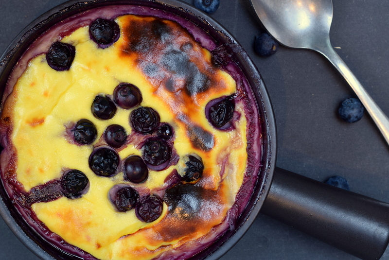 Karola's Kitchen - Gebakken ricotta met bosbessen