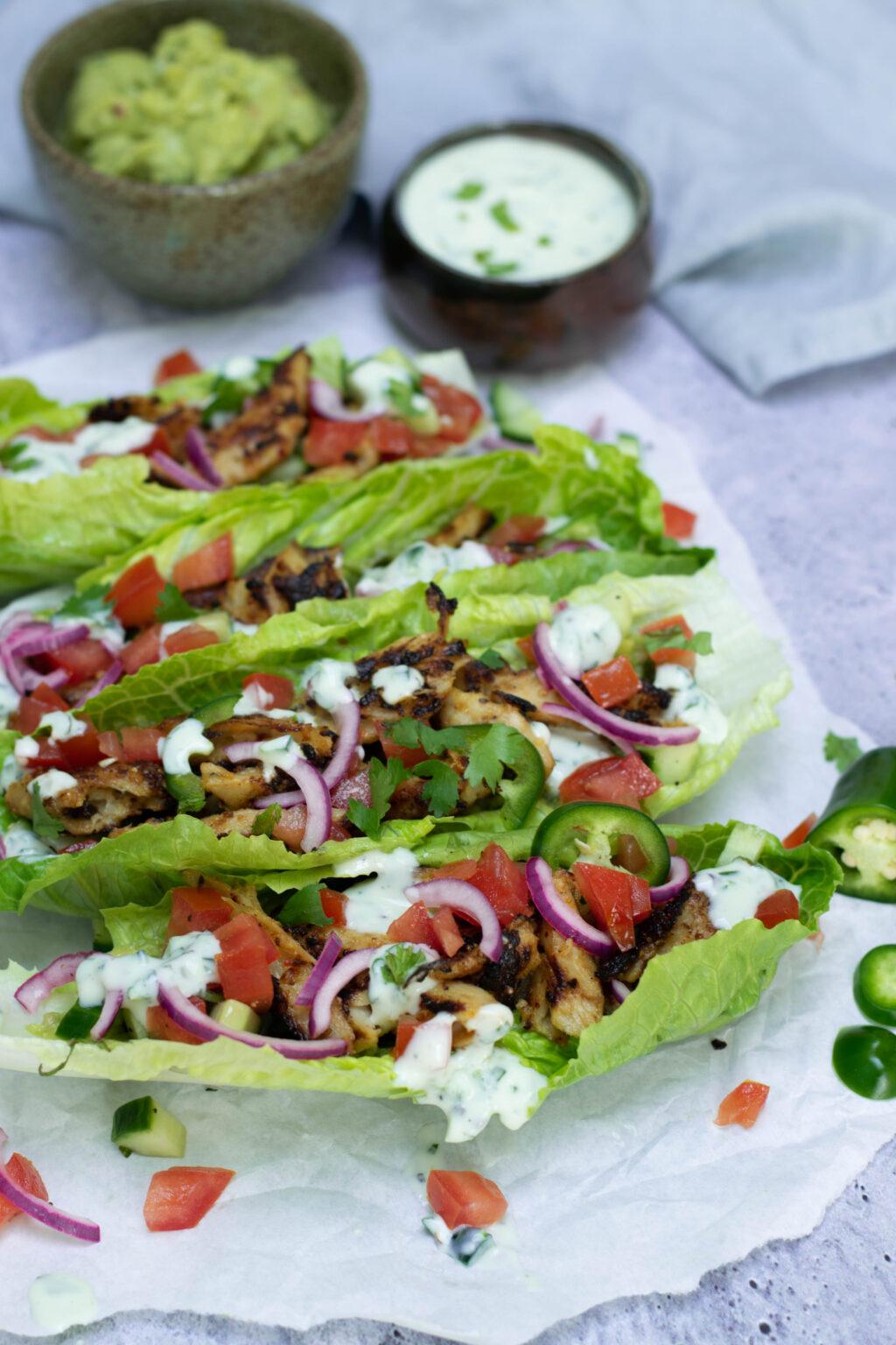 Karola's Kitchen - Slawraps met 'kip'